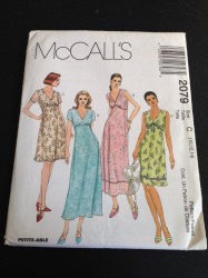 2079 EMPIRE DRESS LENGTHS, OVERLAY SLVS OR NOT PATTERN 12-16